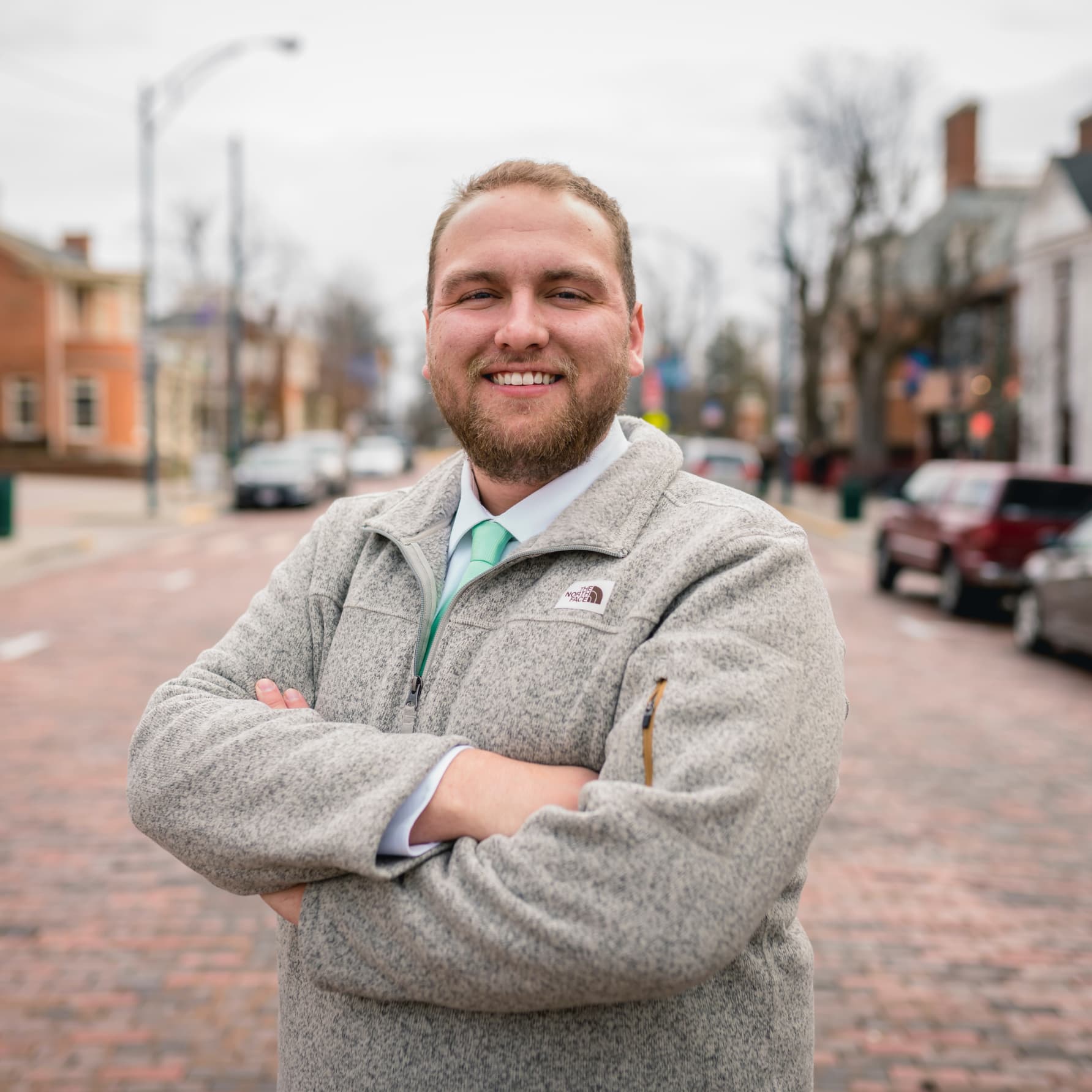 Business owner smiling at camera